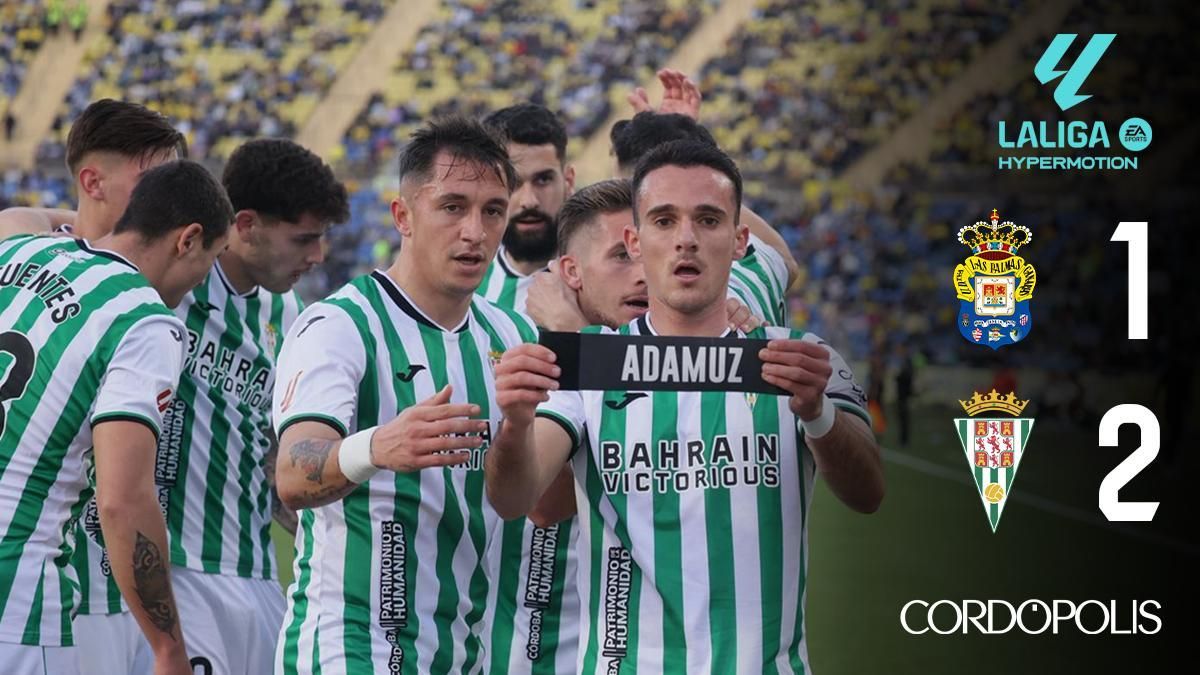 El Córdoba CF honra a Adamuz con una victoria heroica en el Gran Canaria