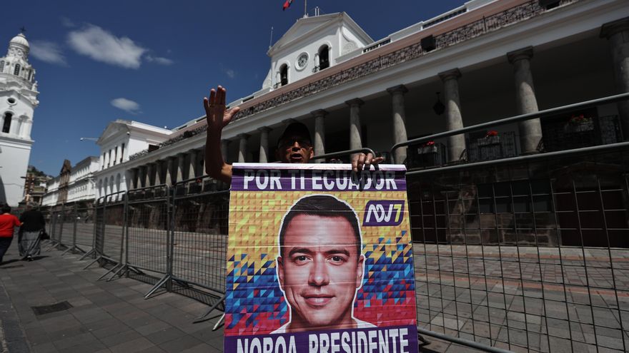 Noboa agradece la "valentía" del voto de los adultos mayores de Ecuador para su reelección