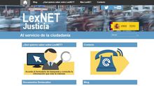 La página principal del LexNET.