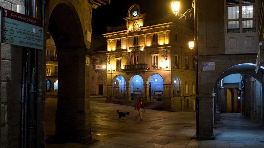 Vista general de la plaza mayor de Ourense. EFE/Brais Lorenzo