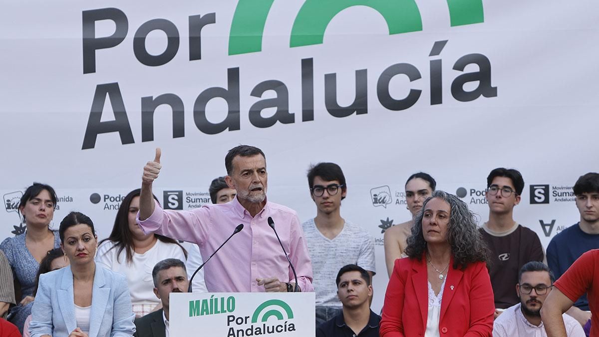Mitin de Por Andalucía en la plaza de la Juventud de Córdoba