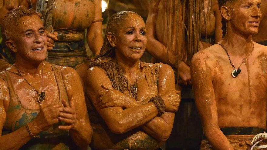 Chelo y Pantoja, en la prueba del barro de 'Supervivientes'