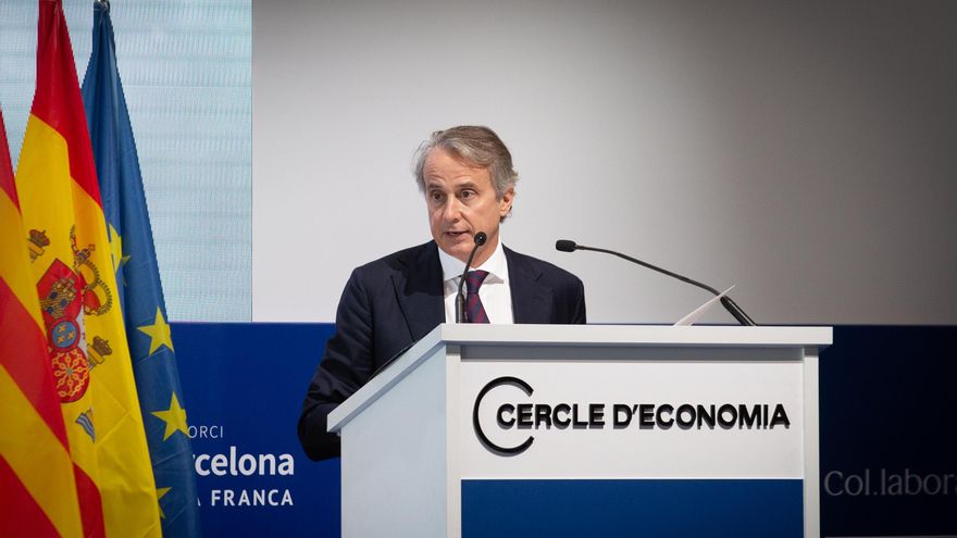 El presidente del Cercle d'Economia, Javier Faus, interviene en la tercera sesión de la XXXVI Reunión del Cercle d'Economia, a 18 de junio de 2021, en Barcelona, Cataluña, (España). Las jornadas, bajo el título 'La gran reconstrucción, retos y oportunidad