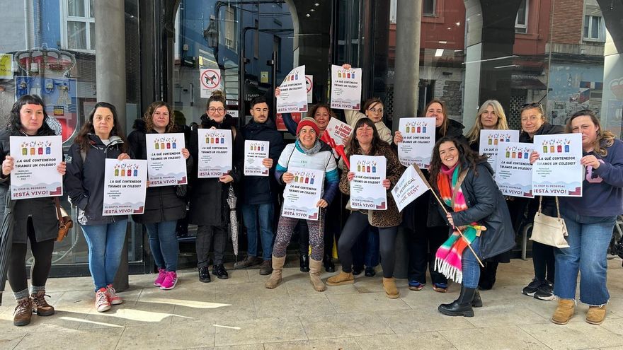 Las familias del CEIP El Pedregal de Castro piden buscar otro edificio o reubicar a todos los alumnos en el mismo centro