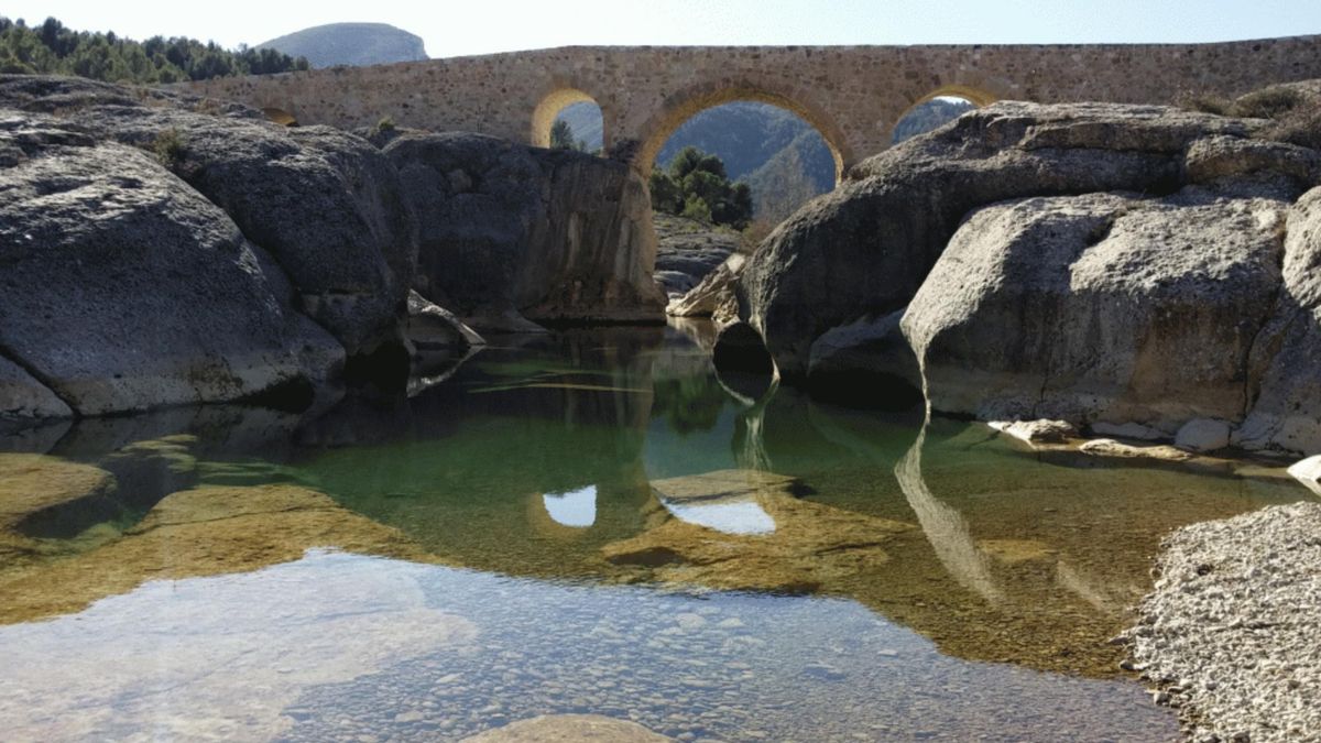 El idílico puente de Cananillas, en la provincia de Teruel