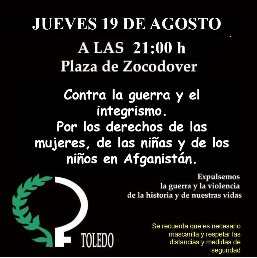 Mujeres de Negro contra la Guerra convoca concentración en Toledo para este jueves 19 de agosto