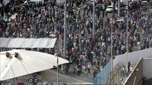 La frontera ceutí vivió la pasada semana graves incidentes / EFE