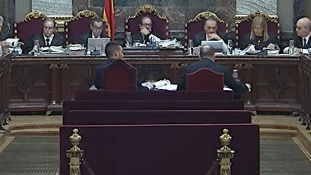 El teniente Balas declarando