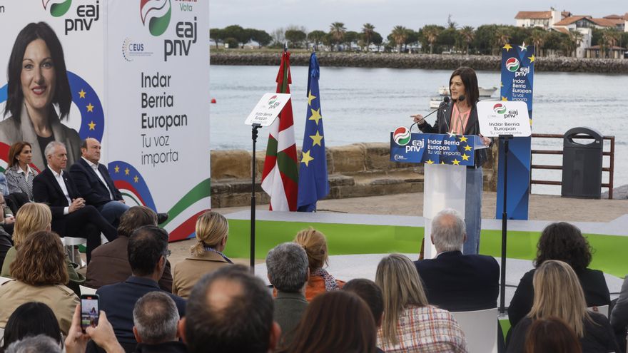 El PNV lleva a orillas del Bidasoa el arranque de la campaña europea para simbolizar una "Europa sin fronteras"