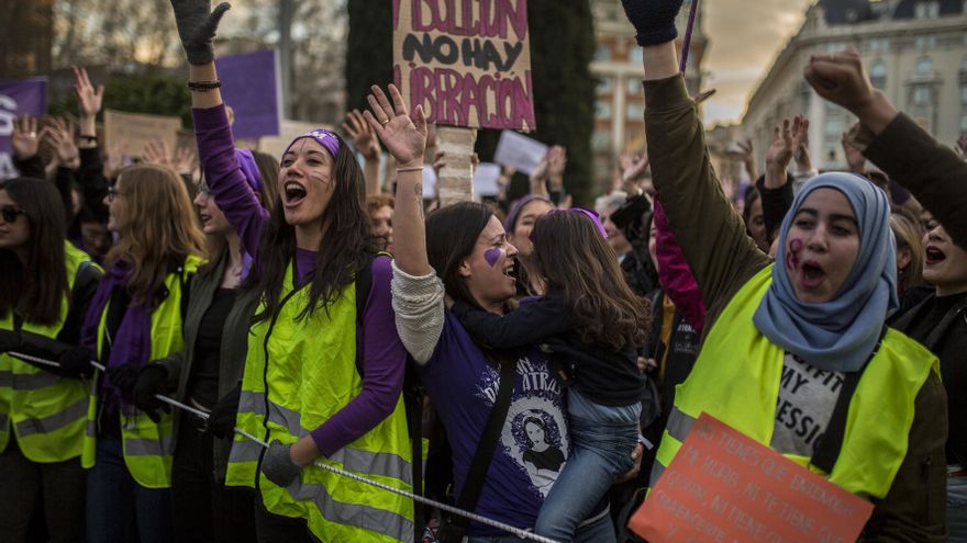 Manifestación del 8M en Madrid.