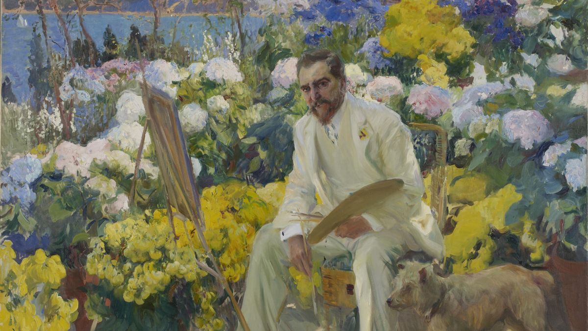 Fotografía cedida por Sotheby's de un retrato de Louis Comfort Tiffany pintado en 1911 por el español Joaquín Sorolla y Bastida. EFE/Sotheby's