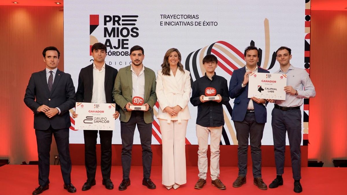 Grupo Samcor y Caliphal Labs, ganadores de los Premios AJE Córdoba.