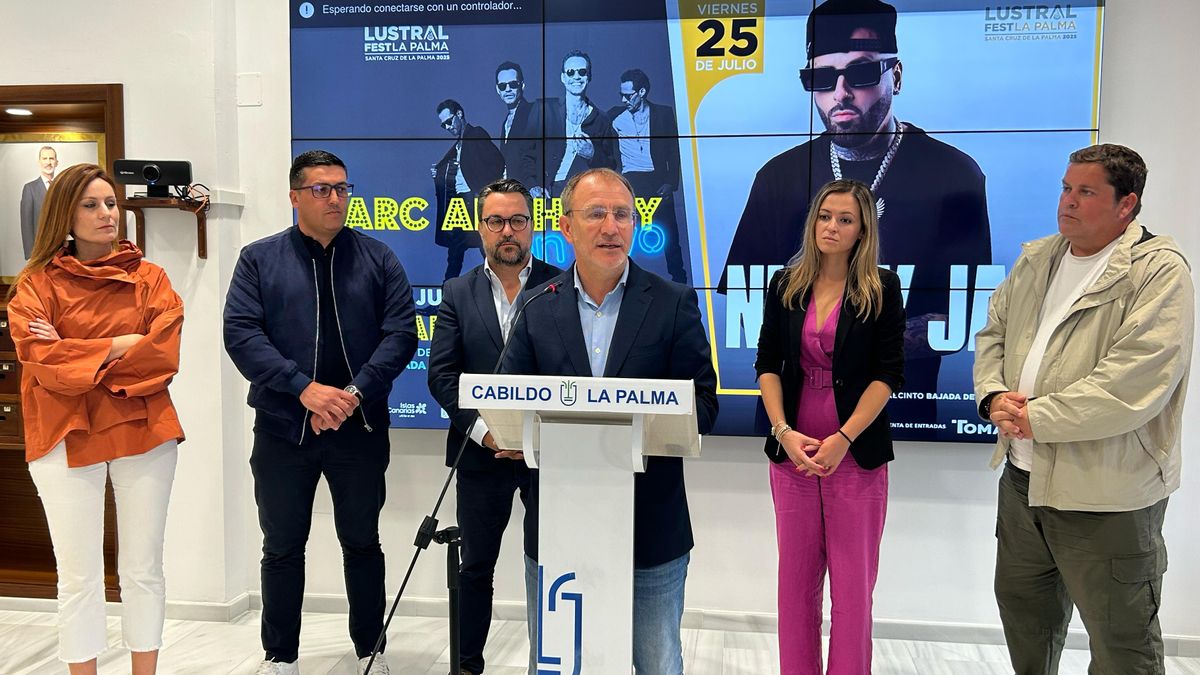 Presentación de los conciertos de Nicky Jam y Marc Anthony en la primera edición del Lustral Fest.