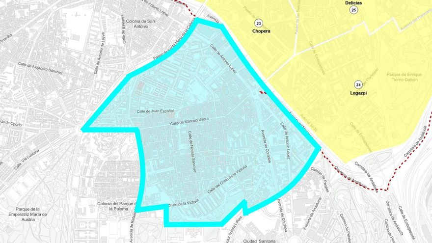 El Ayuntamiento de Madrid propone la primera zona de parquímetros en Usera y convoca un referéndum para aprobarla