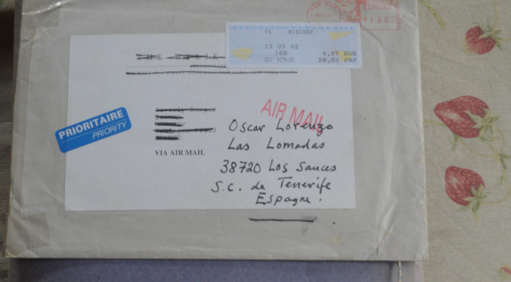 Cartas de John Berger a Óscar Lorenzo.