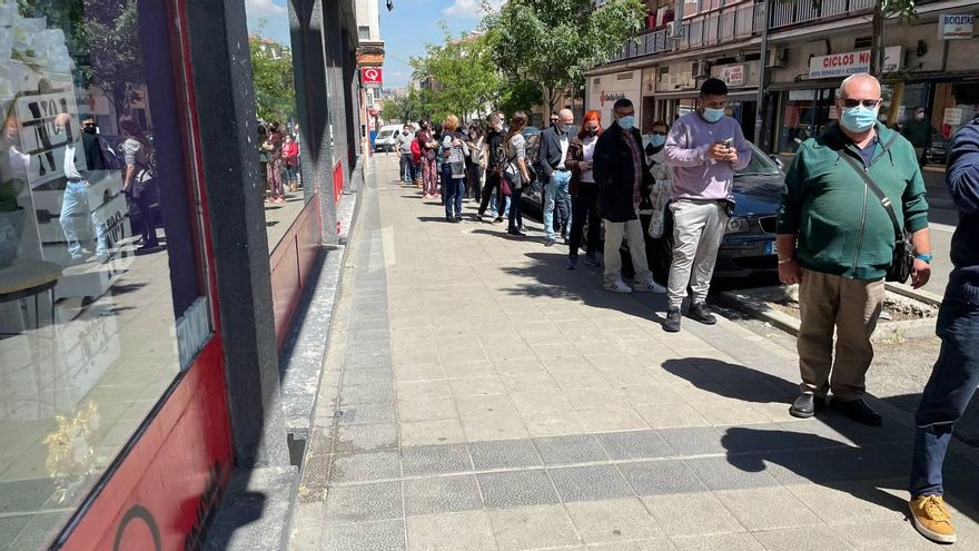 Colas en Puente de Vallecas