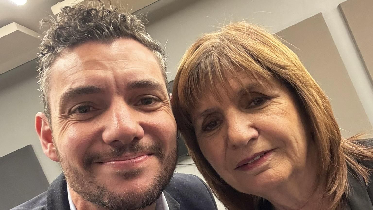 Patricia Bullrich y Damián Arabia.