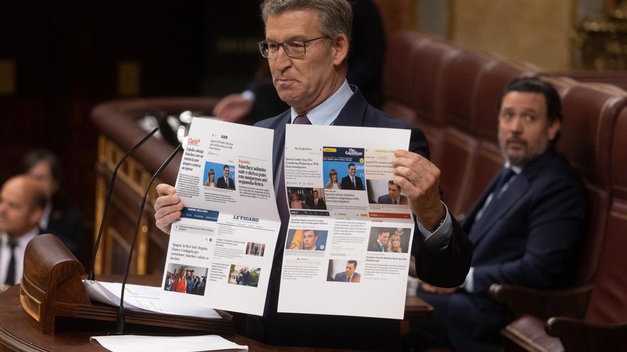 Feijóo critica el reconocimiento de Palestina y acusa de corrupción a Begoña Gómez pese al informe de la Guardia Civil