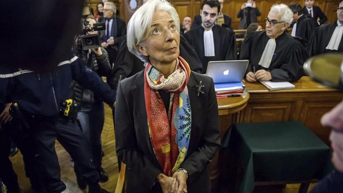 Lagarde, durante el juicio.