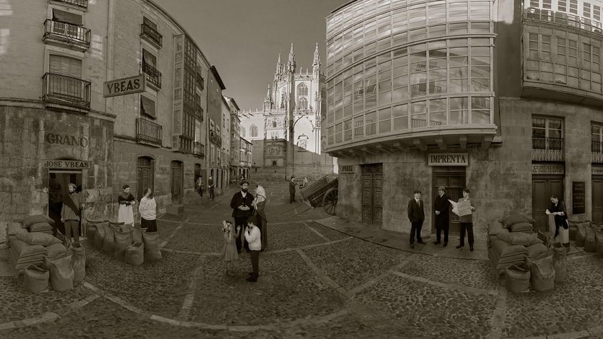 Una de las recreaciones del proyecto “Burgos 1921”