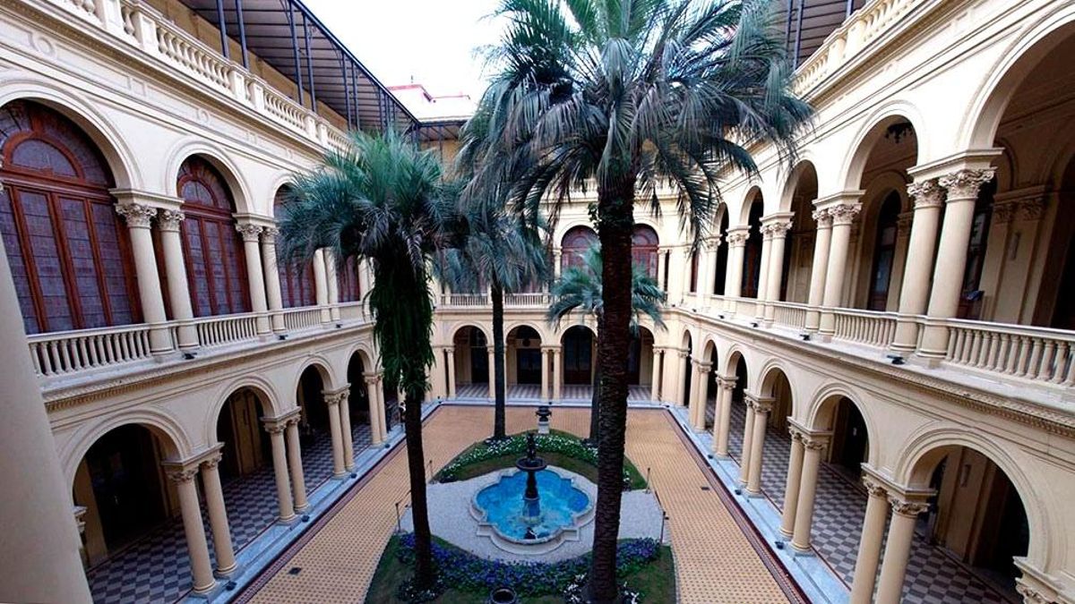 El Patio de las Palmeras, en la Casa Rosada.