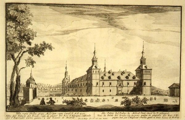 El Palacio de El Pardo en un grabado de 1707
