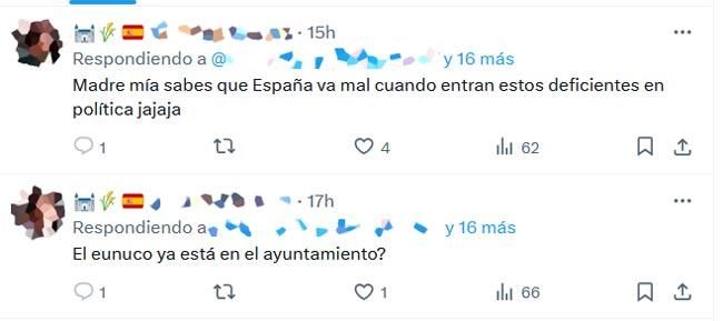 Insultos a leonesistas en las redes sociales con la táctica de la deshumanización realizadas por cuentas anónimas múltiples.