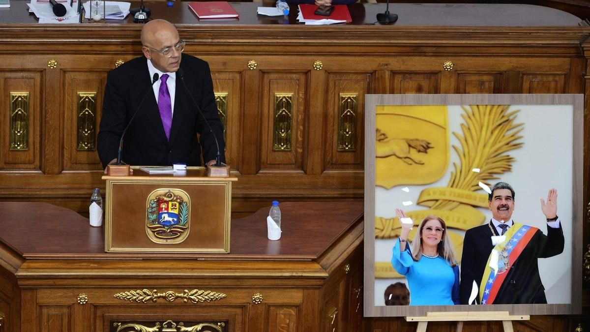 El presidente de la Asamblea Nacional de Venezuela, Jorge Rodríguez, en una imagen del pasado 5 de enero.