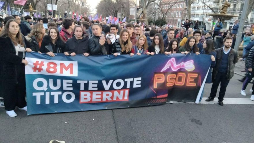 NNGG en el 8M de Madrid