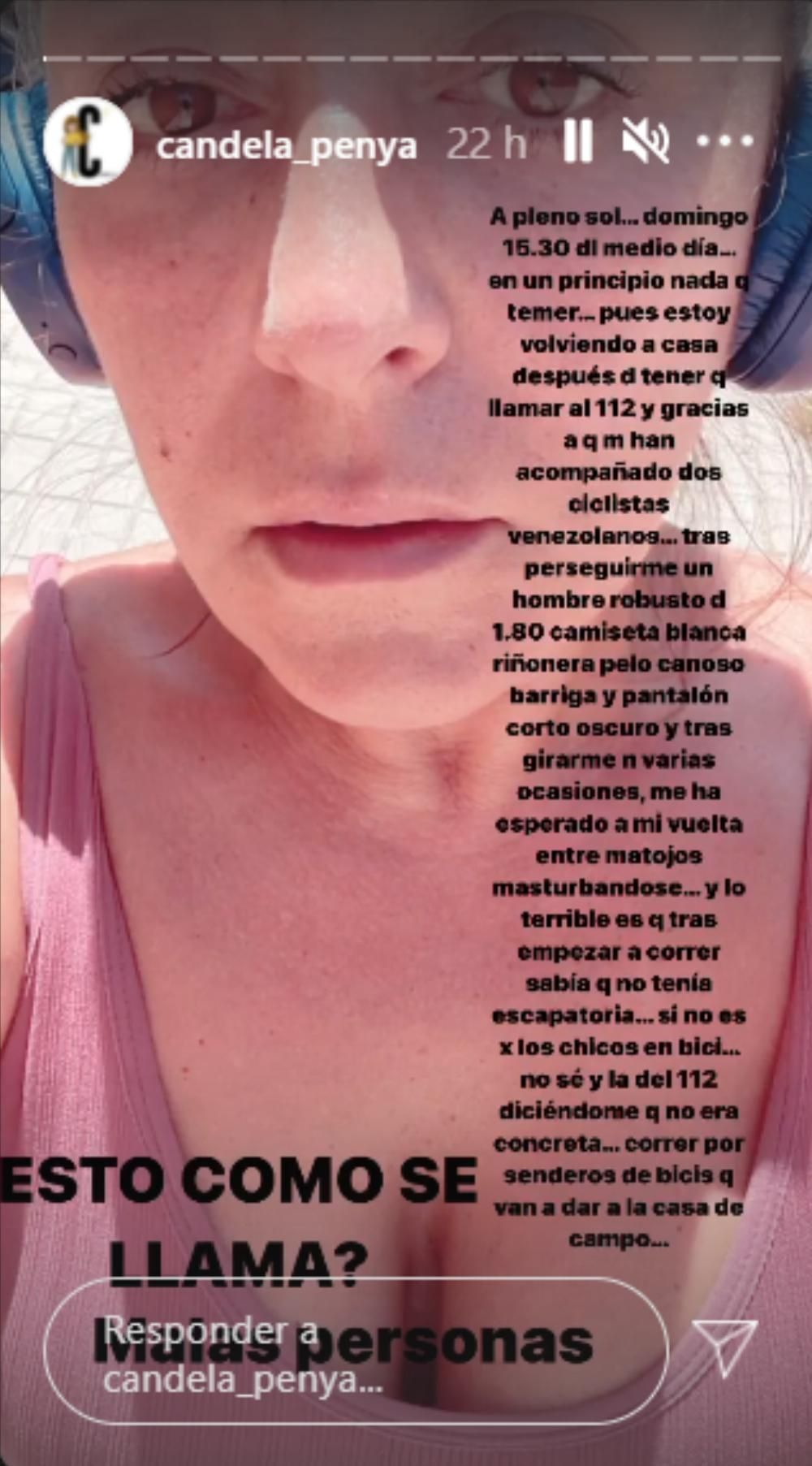 La storie en la que Candela Peña ha denunciado lo sucedido