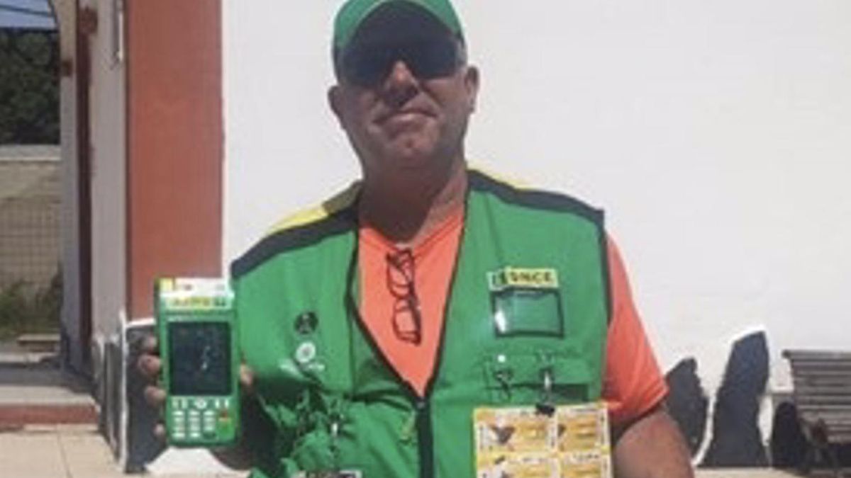 Uno de los vendedores de ONCE en Gran Canaria que ha repartido premios en los últimos días.