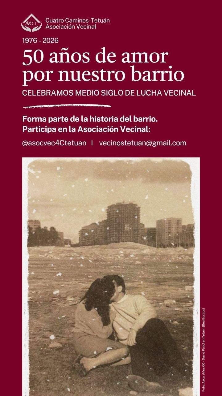 Uno de los carteles preparados desde la asociación para conmemorar sus primeros 50 años de vida