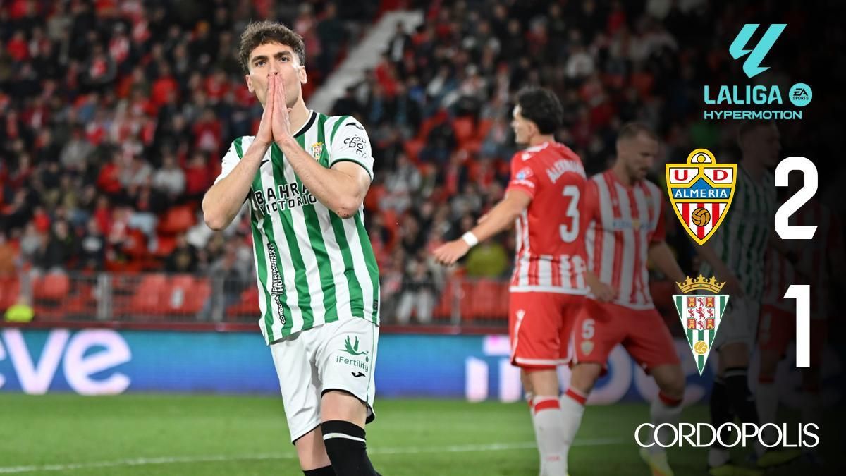 Marcador UD Almería 2-1 Córdoba CF