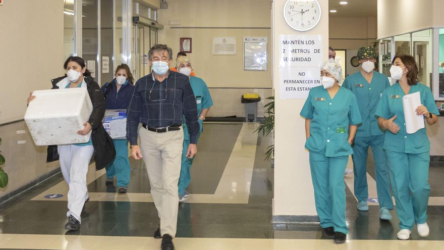 Cantabria ha vacunado contra el coronavirus a más de 20.000 personas, cerca del 90% de las dosis disponibles.