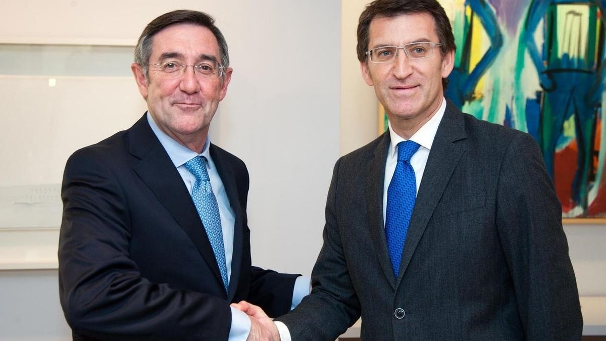 Ángel Currás (izquierda) y Alberto Nuñez Feijóo.