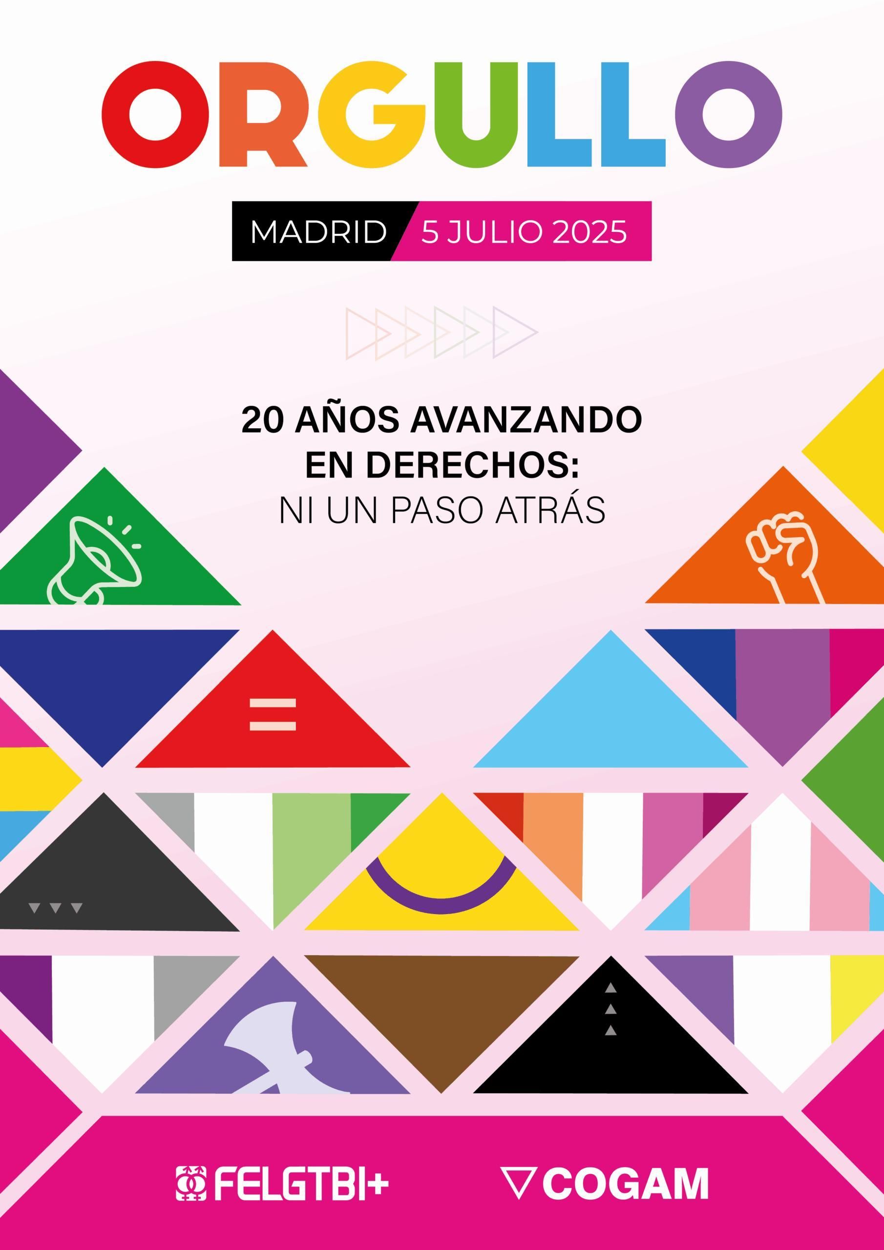 Cartel de la manifestación estatal del Orgullo 2025