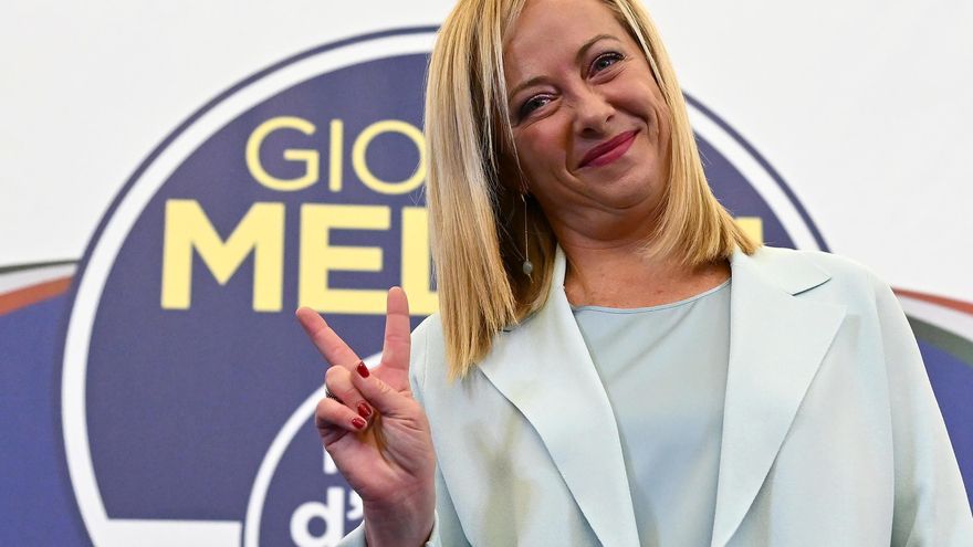 Giorgia Meloni, la líder ultraderechista de Hermanos de Italia. 