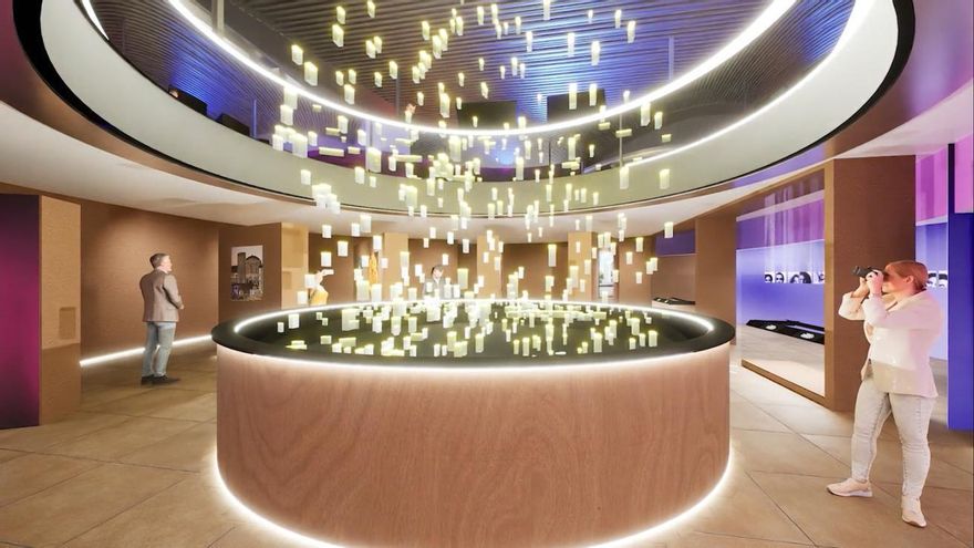 Interior del futuro memorial interactivo para víctimas del terrorismo