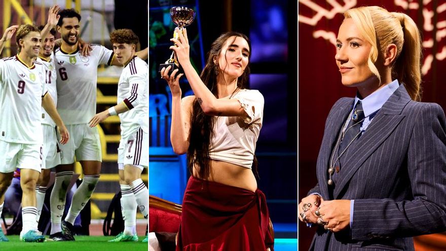 Gran noche de RTVE con España (39.3%), el récord anual de 'La Revuelta' (15.8%) y la subida de 'Al cielo con ella' (10.5%)