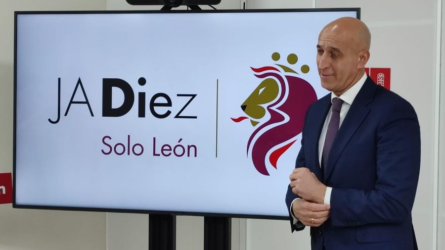 José Antonio Diez borra al PSOE de su imagen de campaña electoral a la Alcaldía para centrarla en "solo León"