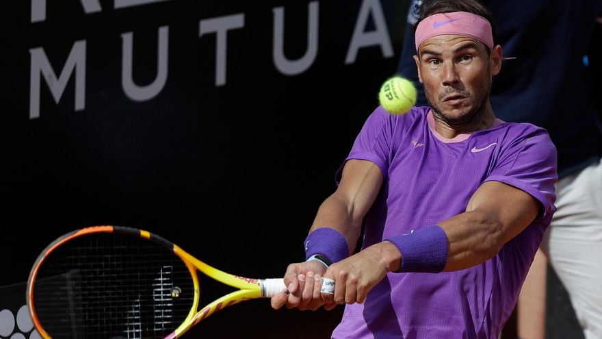 Rafa Nadal en el torneo de Roma 2021