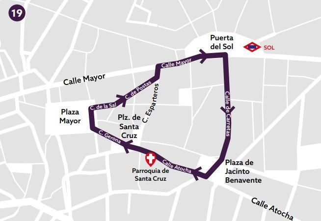 Recorrido del Santo Entierro del Viernes Santo