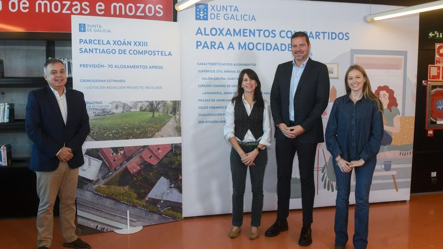 Los pisos protegidos que la Xunta lleva anunciando 20 años serán finalmente un "alojamiento compartido" para jóvenes