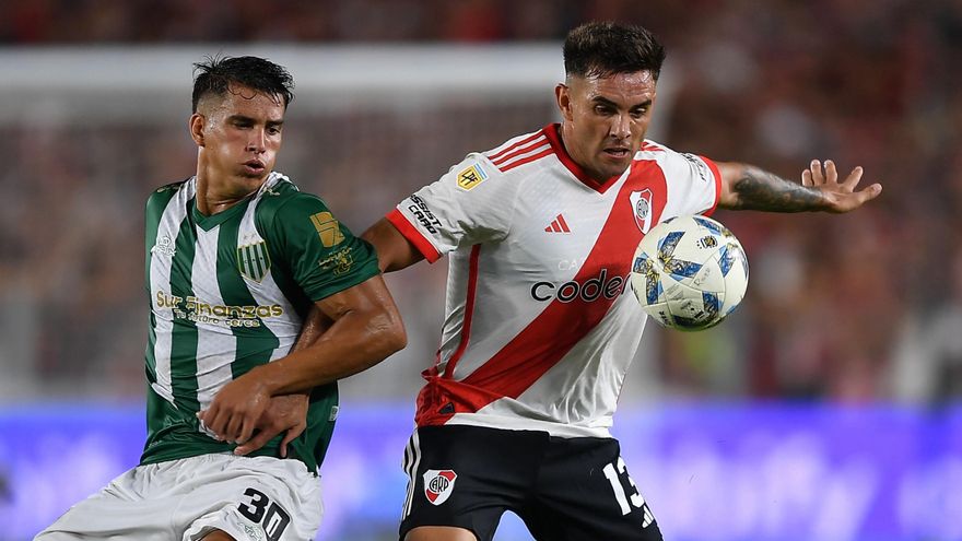 River rescató un empate agónico ante Banfield en la antesala del Superclásico