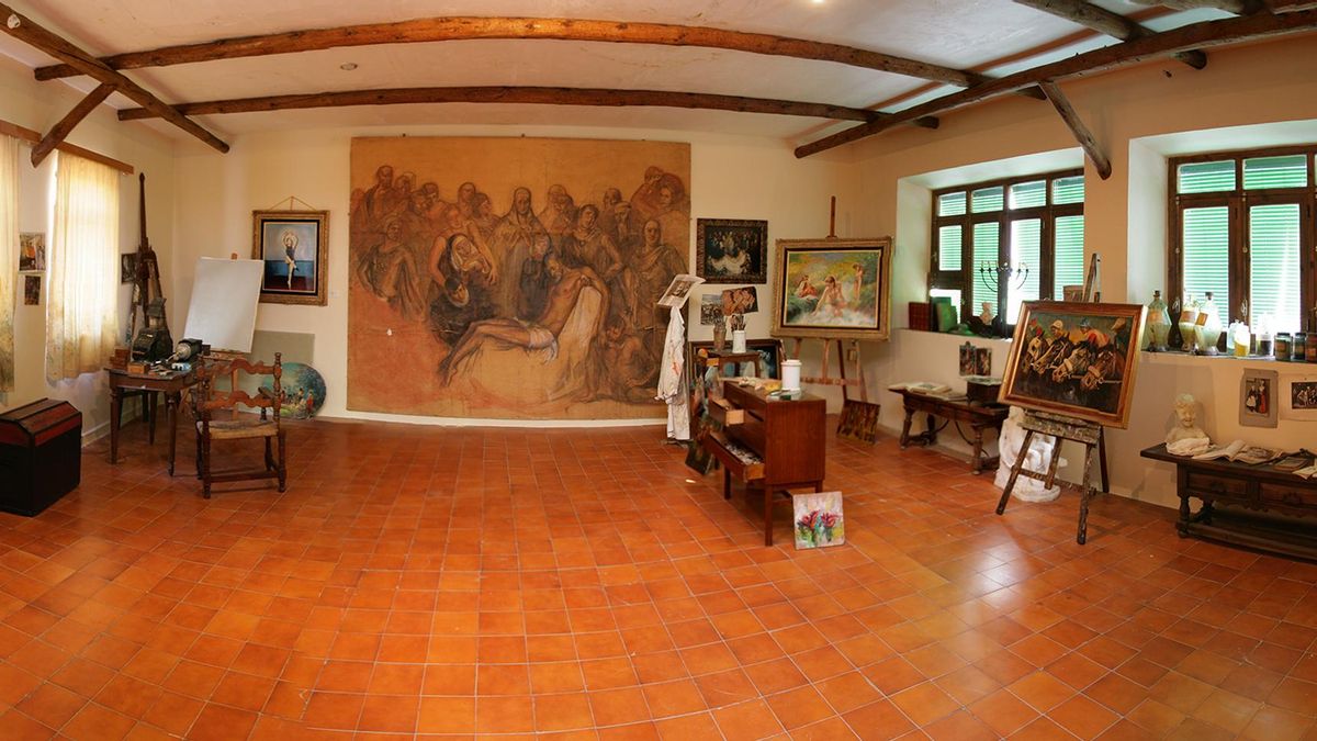Estudio del pintor en el Museo Palmero de Almodóvar del Campo (Ciudad Real)