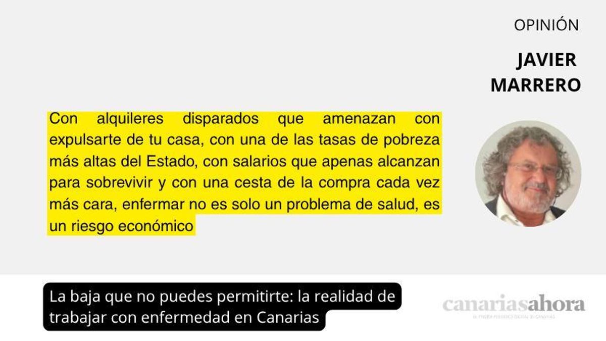 La baja que no puedes permitirte: la realidad de trabajar con enfermedad en Canarias