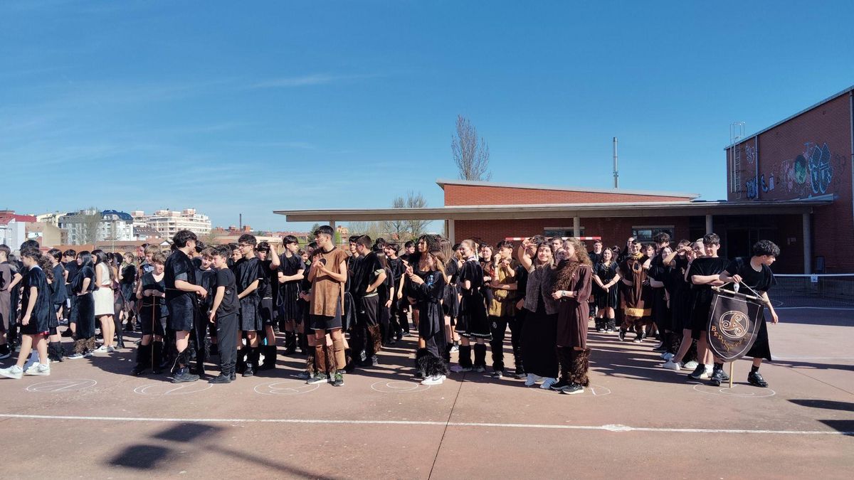 Los alumnos 'astures' en los juegos de este verano.