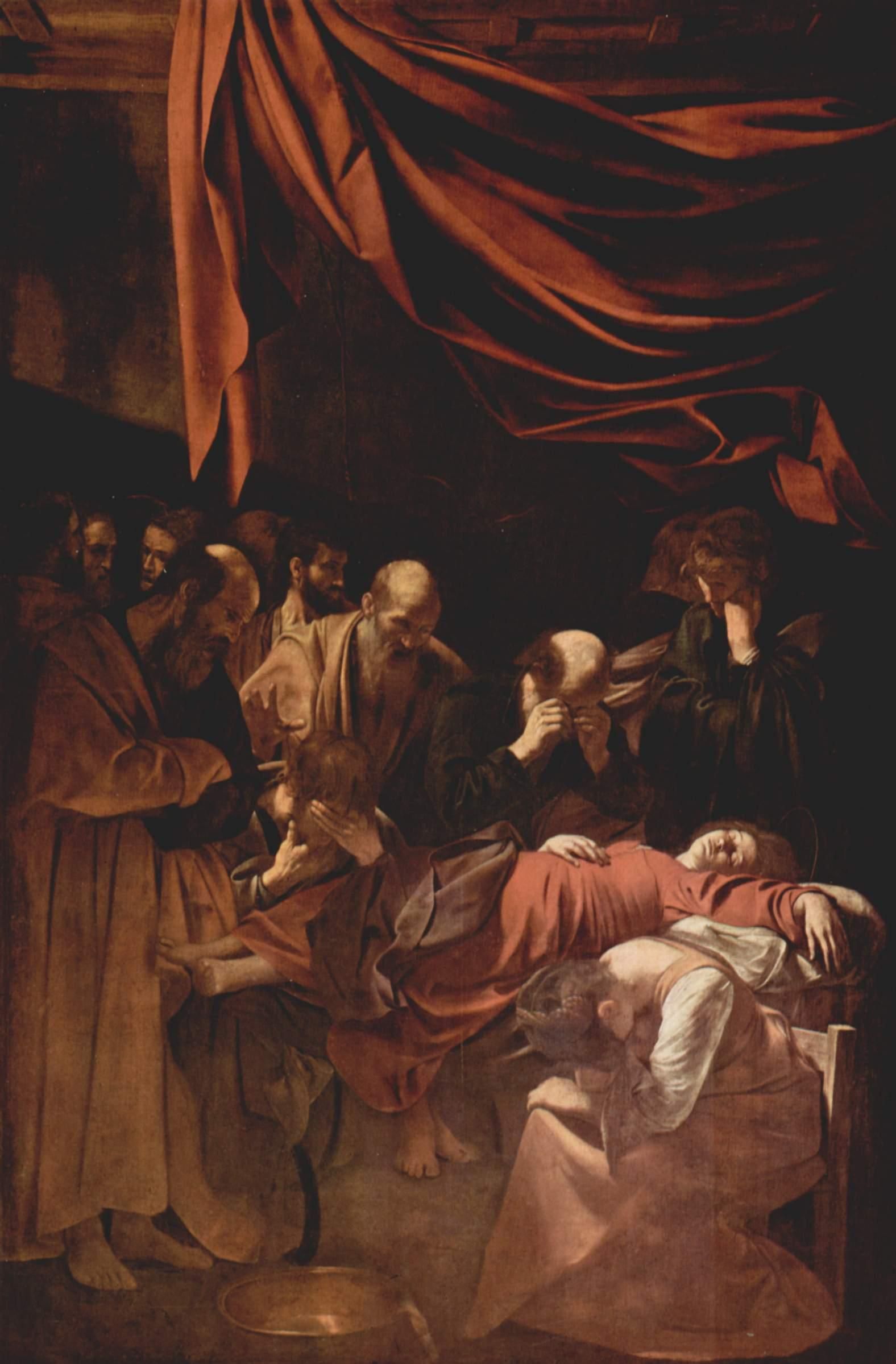 "La muerte de la Virgen", Michelangelo Caravaggio