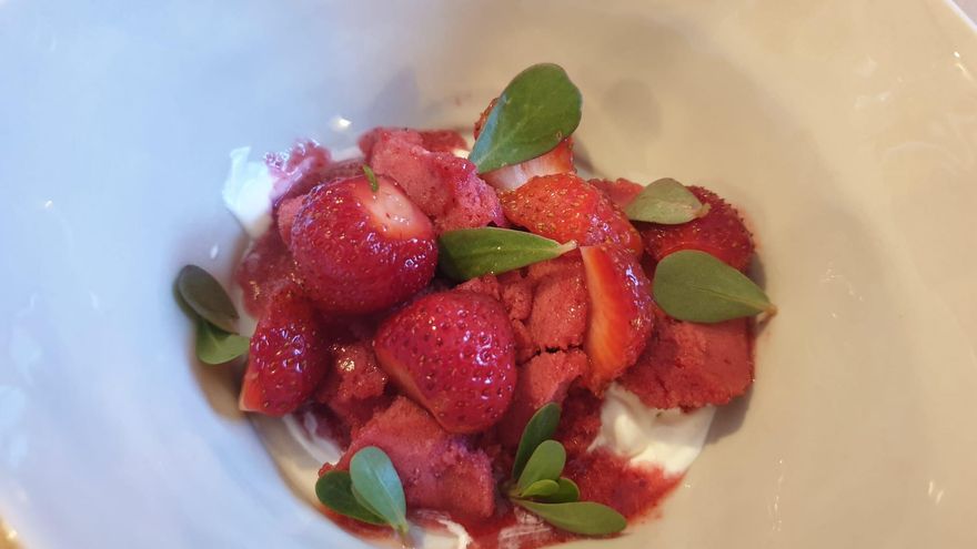 Postres sin azúcar en Fuentelgato. A. M.