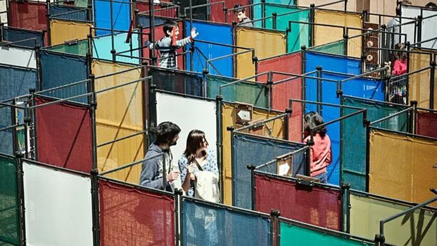 Uno de los laberintos de la compañía Itinerània